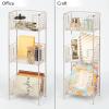 imagemDesign Steel Freestanding Storage Organizer Tower Rack Basket Shelf Metal 3Tier Furniture Unit for MasterGuest Bathroom Powder Room  Holds Bath Towels Soap  Concerto Collection  Satin