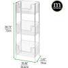 imagemDesign Steel Freestanding Storage Organizer Tower Rack Basket Shelf Metal 3Tier Furniture Unit for MasterGuest Bathroom Powder Room  Holds Bath Towels Soap  Concerto Collection  Chrome