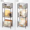 imagemDesign Steel Freestanding Storage Organizer Tower Rack Basket Shelf Metal 3Tier Furniture Unit for MasterGuest Bathroom Powder Room  Holds Bath Towels Soap  Concerto Collection  Bronze