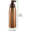 imagemDesign Compact Modern Metal Foaming Soap Dispenser Pump Bottle for Kitchen Sink Counter Bathroom Vanity UtilityLaundry Room Garage  Save on Soap  Rust Free Aluminum  2 Pack  BronzeWarm Brown