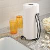 imagemDesign Freestanding Kitchen Roll Holder  Paper Towel Holder  Kitchen Towel Holder  No Drilling Required  Matte BlackMatte Black