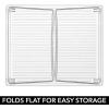 imagemDesign Metal Stacking Storage Organization for Shelves Inside Cabinets in Kitchen Pantry Cupboard FridgeFreezer  Organizer Stand for Plates Bowls Mugs Ligne Collection 4 Pack ClearChrome
