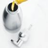 imagemDesign Modern Metal Aluminum Foaming Soap Dispenser Pump Bottle for Kitchen Sink Countertop Bathroom Vanity UtilityLaundry Room Garage  Save on Soap  Linn Collection  4 Pack  BrushedSilver