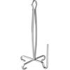 imagemDesign Modern Metal Vertical Paper Towel Holder Stand and Dispenser Fits Standard and JumboSized Rolls for Kitchen Countertop Pantry LaundryUtility Room Garage Storage  Silver