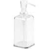 imagemDesign Modern Plastic Refillable Liquid Soap Dispenser Pump Bottle for Bathroom Vanity Countertop Kitchen Sink  Holds Hand Soap Dish Soap Hand Sanitizer Essential Oils  2 Pack  Clear