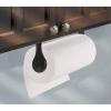 imagemDesign Plastic Wall Mount Paper Towel Holder ampamp Dispenser Mounts to Walls or Under Cabinets  for Kitchen Pantry Utility Room Laundry and Garage Storage  Holds Jumbo Rolls  2 Pack  Black