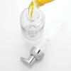 imagemDesign Set of 2 Refillable Soap Dispenser  Discreet Foaming Soap Dispenser  Chrome Soap Dispenser Bottle with Plastic Pump  Rust Free  Ideal for Kitchen or Bathroom  ClearChromeTransparent