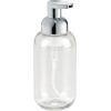 imagemDesign Set of 2 Refillable Soap Dispenser  Discreet Foaming Soap Dispenser  Chrome Soap Dispenser Bottle with Plastic Pump  Rust Free  Ideal for Kitchen or Bathroom  ClearChromeTransparent