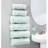 imagemDesign Steel Towel Holder for Bathroom Wall  Wall Mounted Organizer for Rolled Towels and Bath Robes  Six Level Wall Mount Towel Storage Rack  Bathroom Towel Organizer  Hyde Collection  White