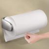 imagemDesign Wall Mount Paper Towel Holder ampamp Dispenser Mounts to Wall or Under Cabinet  for Kitchen Pantry Utility Room Laundry Garage Storage  Holds Jumbo Rolls Pack of 4 Brushed Stainless Steel