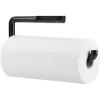 imagemDesign Wall Mount Paper Towel Holder for Inside Kitchen Cabinets and Home Black