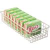imagemDesign Metal Wire Food Storage Shallow Basket Organizer with Handles for Organizing Kitchen Cabinets Pantry Shelf Bathroom Laundry Room Closets Garage  Concerto Collection  4 Pack  Satin