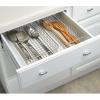 imagemDesign Metal Wire Food Storage Shallow Basket Organizer with Handles for Organizing Kitchen Cabinets Pantry Shelf Bathroom Laundry Room Closets Garage  Concerto Collection  4 Pack  Satin