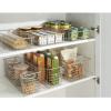 imagemDesign Metal Wire Food Storage Shallow Basket Organizer with Handles for Organizing Kitchen Cabinets Pantry Shelf Bathroom Laundry Room Closets Garage  Concerto Collection  4 Pack  Satin