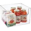 imagemDesign Set of 4 Fridge Storage Organiser  Kitchen Storage Box for Food and Vegetables  BPAFree Plastic Freezer Compartment Drawer  Clear