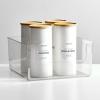 imagemDesign Set of 4 Fridge Storage Organiser  Kitchen Storage Box for Food and Vegetables  BPAFree Plastic Freezer Compartment Drawer  Clear