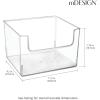 imagemDesign Set of 4 Fridge Storage Organiser  Kitchen Storage Box for Food and Vegetables  BPAFree Plastic Freezer Compartment Drawer  Clear