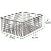 imagemDesign Metal Wire Closet Storage Basket Organizer with Handles for Organizing Bedroom Bathroom Mudroom Entryway Hallway or Linen Closets  Concerto Collection  4 Pack  Bronze
