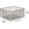 imagemDesign Farmhouse Decor Metal Wire Storage Basket Bin for Storage ampamp Organizing Closets Shelves and Cabinets in Bedrooms  Holds Shirts Purses Leggings Scarfs Hats  12quot x 12quot  6 Pack  Bronze