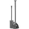 imagemDesign Hidden Plunger and Brush Set for Toilet Bowl  Brush Cleaner and Plunger Combo with Holder Caddy for Bathroom  Modern Toilet Brush and Plunger Set  Aura Collection  2 Pack  Charcoal Gray