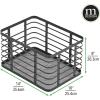 imagemDesign Metal Steel Wire Storage Basket Bin wBuiltin Handle Open Top Industrial Design for Closet Shelf Organization Organize Clothes Accessories Carson Collection  3 Pack  Matte Black