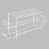 imagemDesign 2Tier Metal Wire Standing PopSoda and Food Can Dispenser Storage Rack Organizer with Top Shelf for Kitchen Pantry Countertop Cabinet  Holds 12 Cans  2 Pack  White