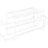 imagemDesign 2Tier Metal Wire Standing PopSoda and Food Can Dispenser Storage Rack Organizer with Top Shelf for Kitchen Pantry Countertop Cabinet  Holds 12 Cans  2 Pack  White