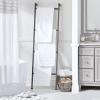 imagemDesign Metal Leaning Blanket and Towel Ladder  Blanket Ladder for Bedroom and Towel Ladder for Bathroom  ThrowQuilt Display Holder Rack  Nursery Wall Ladder  Blanket Ladder Decor  Graphite Gray
