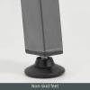 imagemDesign Metal Leaning Blanket and Towel Ladder  Blanket Ladder for Bedroom and Towel Ladder for Bathroom  ThrowQuilt Display Holder Rack  Nursery Wall Ladder  Blanket Ladder Decor  Graphite Gray