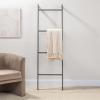 imagemDesign Metal Leaning Blanket and Towel Ladder  Blanket Ladder for Bedroom and Towel Ladder for Bathroom  ThrowQuilt Display Holder Rack  Nursery Wall Ladder  Blanket Ladder Decor  Graphite Gray