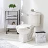 imagemDesign Small Metal 24 Gallon Trash Can Wastebasket Garbage Bin for Bathroom  Mini Slim Rubbish Waste Bin for Master or Guest Bath Bedroom Garage Laundry Room or Playroom Black Pack of 1Marble
