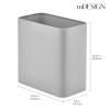 imagemDesign Small Metal 24 Gallon Trash Can Wastebasket Garbage Bin for Bathroom  Mini Slim Rubbish Waste Bin for Master or Guest Bath Bedroom Garage Laundry Room or Playroom Black Pack of 1Gray