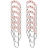 imagemDesign Steel Metal EasyGlide Roller Ball Shower Curtain Rings  Bathroom Shower Curtain and Curtain Liner Rolling Ring Hooks for Shower Rod Guest Bath and Powder Room  12 Rings  Light Pink
