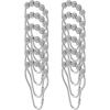 imagemDesign Steel Metal EasyGlide Roller Ball Shower Curtain Rings  Bathroom Shower Curtain and Curtain Liner Rolling Ring Hooks for Shower Rod Guest Bath and Powder Room  12 Rings  Gray