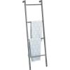 imagemDesign Metal Leaning Blanket and Towel Ladder  Blanket Ladder for Bedroom and Towel Ladder for Bathroom  ThrowQuilt Display Holder Rack  Nursery Wall Ladder  Blanket Ladder Decor  Graphite Gray