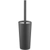 imagemDesign Stainless Steel Toilet Bowl Brush and Holder Set Modern Metal Compact Storage Organizer Cleaner Scrubber for Toilet  Heavy Duty Cleaning Plunger for Bathroom Mirri Collection Graphite