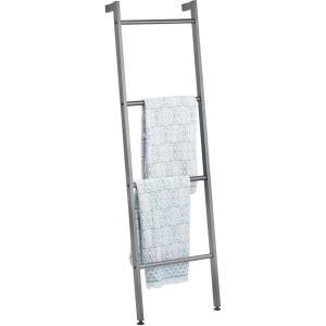 imagemDesign Metal Leaning Blanket and Towel Ladder  Blanket Ladder for Bedroom and Towel Ladder for Bathroom  ThrowQuilt Display Holder Rack  Nursery Wall Ladder  Blanket Ladder Decor  Graphite Gray