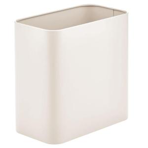 imagemDesign Small Metal 24 Gallon Trash Can Wastebasket Garbage Bin for Bathroom  Mini Slim Rubbish Waste Bin for Master or Guest Bath Bedroom Garage Laundry Room or Playroom Black Pack of 1Cream