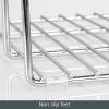 imagemDesign Baking Tray Rack  Wire Rack for Sorting Trays Pans and other Cookware Items  FreeStanding Pan Stand for the Kitchen  ChromeChrome