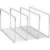 imagemDesign Baking Tray Rack  Wire Rack for Sorting Trays Pans and other Cookware Items  FreeStanding Pan Stand for the Kitchen  ChromeChrome