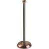 imagemDesign Metal FreeStanding Toilet Paper Holder with Stainless Steel Tube Stand with Storage Roller Organizer for Bathroom Cabinet  Holds 3 Rolls Toilet Tissue  Hyde Collection  BronzeSplit Bronze