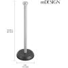 imagemDesign Metal FreeStanding Toilet Paper Holder with Stainless Steel Tube Stand with Storage Roller Organizer for Bathroom Cabinet  Holds 3 Rolls Toilet Tissue  Hyde Collection  BronzeBrushedBlack
