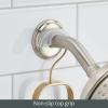 imagemDesign Metal Steel Hanging Shower Caddy 4 Basket Organizer Rack for Bathroom Hold Handheld Shower Head Hose Shampoo Conditioner Shaving Cream Soap Loofah  Carson Collection  Soft Brass