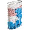imagemDesign Metal Wire Wall Mount Kitchen Cabinet Storage Organizer Holder Basket  Hang on Cabinet Doors or Walls in Kitchen Pantry Utility Closet  Holds up to 50 Plastic Shopping Bags  Chrome