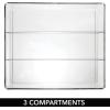 imagemDesign Plastic Divided Bathroom Vanity Countertop Storage Cosmetic Organizer Box for Makeup Beauty Hair Nail Supplies  14quot Long  2 Pack  32 Adhesive Labels  Clear