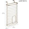 imagemDesign Steel Hanging Cabinet Organizer Pearl Champagne 3quot x 8quot x 146quot