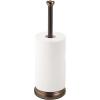 imagemDesign Metal FreeStanding Toilet Paper Holder with Stainless Steel Tube Stand with Storage Roller Organizer for Bathroom Cabinet  Holds 3 Rolls Toilet Tissue  Hyde Collection  BronzeSplit Bronze
