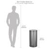 imagemDesign Pedal Bin  Metal Waste Bin with Pedal Lid and Plastic Bucket Insert  for Bathroom Kitchen and Office  3 Litre Household Rubbish Bin with Ergonomic Design  Graphite GreyGraphite Gray