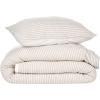imageNate Home by Nate Berkus 2Piece Cotton Matelasse Duvet Cover Set  Lightweight Breathable Bedding from mDesign  Twin Size  Includes 1 Duvet Cover 1 Pillow Sham PearlMorel Cream
