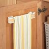 imagemDesign AFFIXX PeelandStick Strong SelfAdhesive Real Wood Towel Holder Bar  WhiteLight Wood Finish